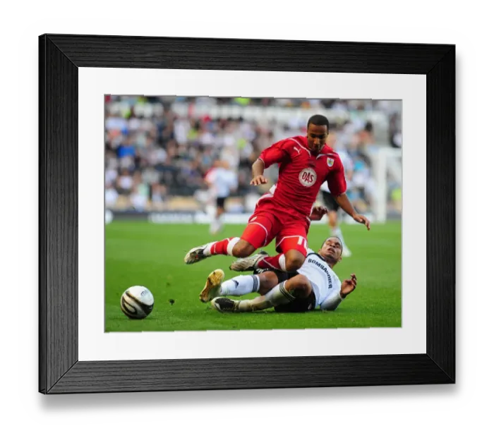 Framed Print : Derby County vs. Bristol City: A Football Rivalry - Season 09-10 Framed Print : Derby County vs. Bristol City: A Football Rivalry - Season 09-10