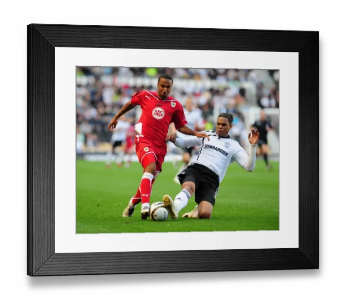 Framed Print : Derby County vs. Bristol City: A Football Rivalry - Season 09-10