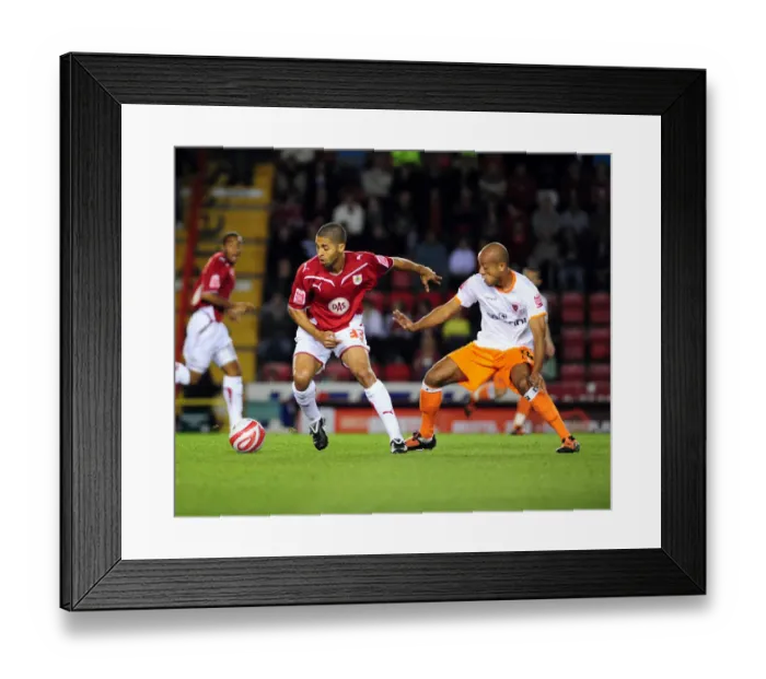 Framed Print : Bristol City vs Blackpool: Season 09-10 Football Showdown