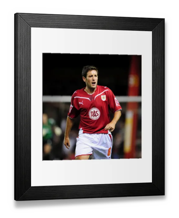 Framed Print : Bristol City vs Blackpool: Clash of the First Teams - Season 09-10