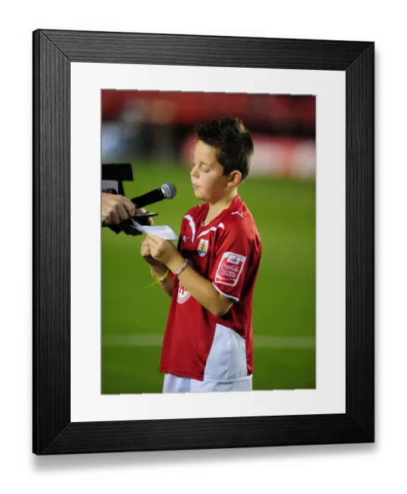 Framed Print : Bristol City vs Blackpool: Clash of the First Teams - Season 09-10