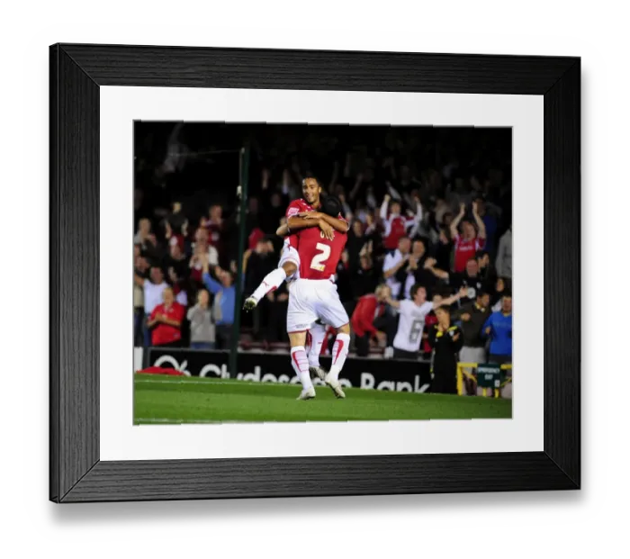 Framed Print : Clash of the First Teams: Bristol City vs Blackpool - Season 09-10