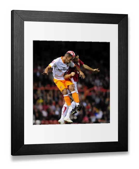 Framed Print : Bristol City vs Blackpool: A Football Showdown - Season 09-10 Framed Print : Bristol City vs Blackpool: A Football Showdown - Season 09-10