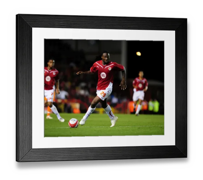 Framed Print : Bristol City vs Blackpool: A Football Showdown - Season 09-10