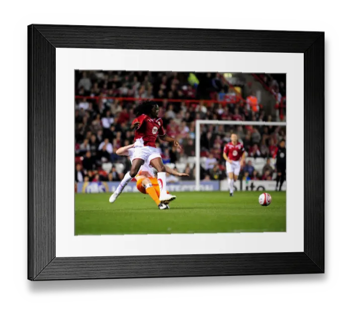 Framed Print : Bristol City vs Blackpool: A Football Rivalry - Season 09-10
