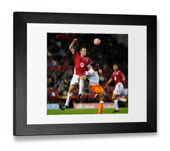 Framed Print : Bristol City vs Blackpool: A Clash from the 09-10 Season Framed Print : Bristol City vs Blackpool: A Clash from the 09-10 Season