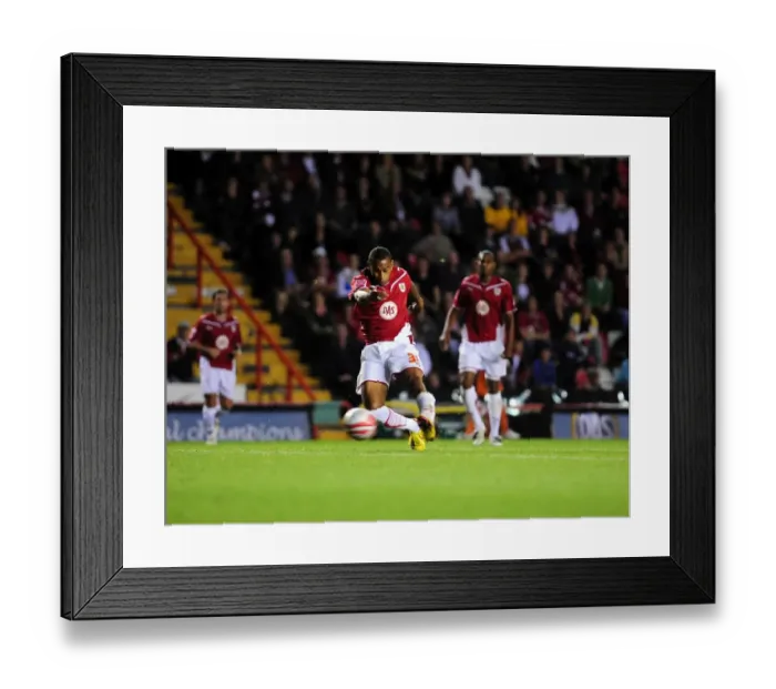 Framed Print : Bristol City vs Blackpool: A Season 09-10 Football Showdown