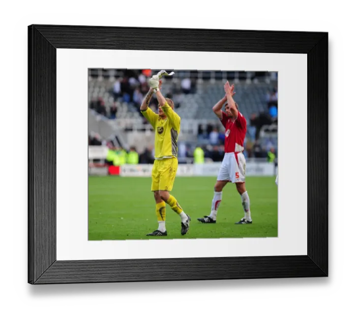 Framed Print : Newcastle Utd vs. Bristol City: A Football Showdown - Season 09-10