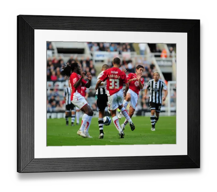 Framed Print : Midfield action