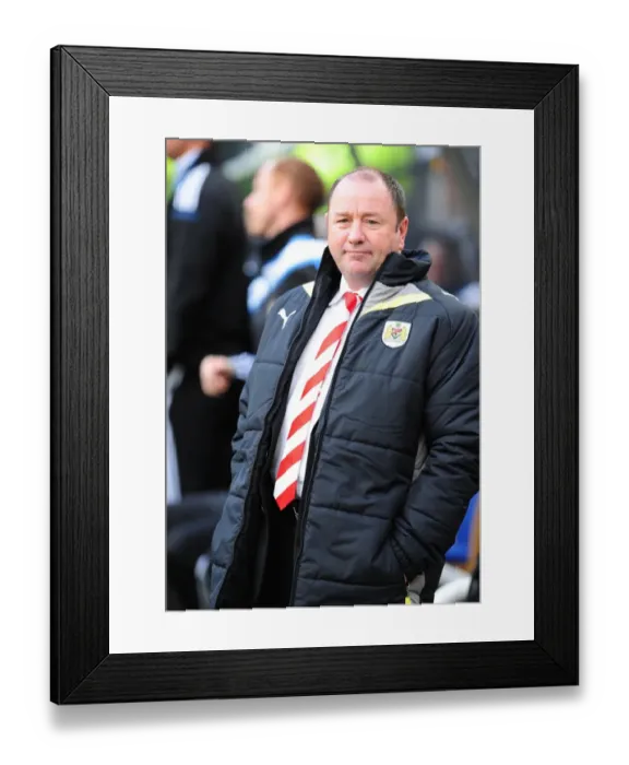 Framed Print : Gary Johnson Leading the Charge: Newcastle United vs. Bristol City Framed Print : Gary Johnson Leading the Charge: Newcastle United vs. Bristol City