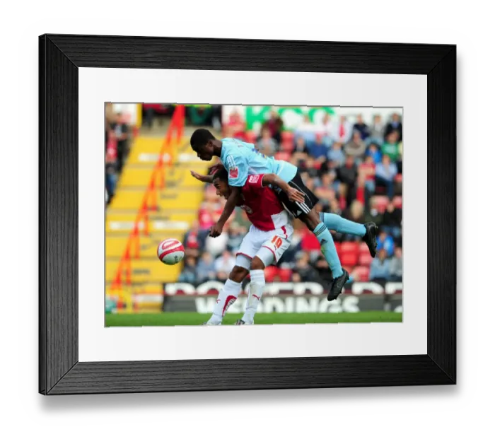 Framed Print : Bristol City vs Peterborough United: A Season 09-10 Showdown - The Ultimate Clash