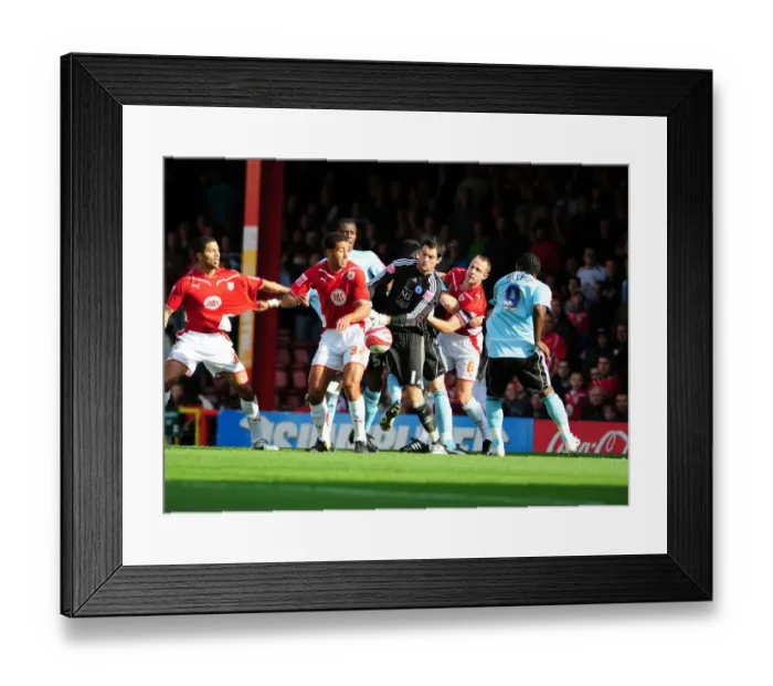 Framed Print : Bristol City vs. Peterborough United: A Football Rivalry from the 09-10 Season