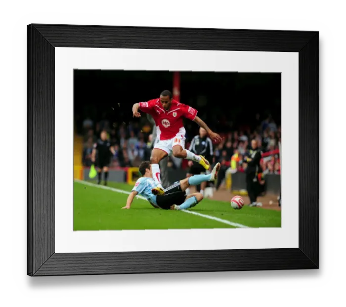 Framed Print : The Clash of Football Giants: Bristol City vs. Peterborough United - Season 09-10 Framed Print : The Clash of Football Giants: Bristol City vs. Peterborough United - Season 09-10