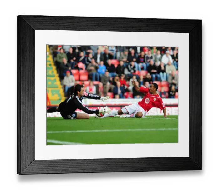 Framed Print : Showdown: Bristol City vs Peterborough United - Season 09-10