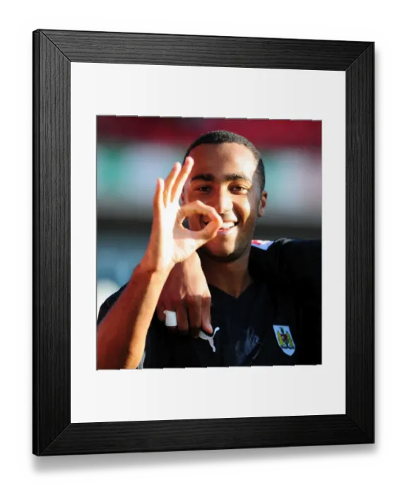 Framed Print : Nicky Maynard's Euphoric Goal Celebration: Opening the Scoring for Bristol City vs Barnsley Framed Print : Nicky Maynard's Euphoric Goal Celebration: Opening the Scoring for Bristol City vs Barnsley