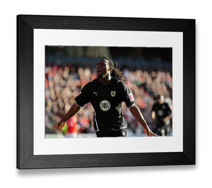 Framed Print : Evander Sno's Double Debut Thriller: Scoring the Second Goal for Bristol City Against Barnsley