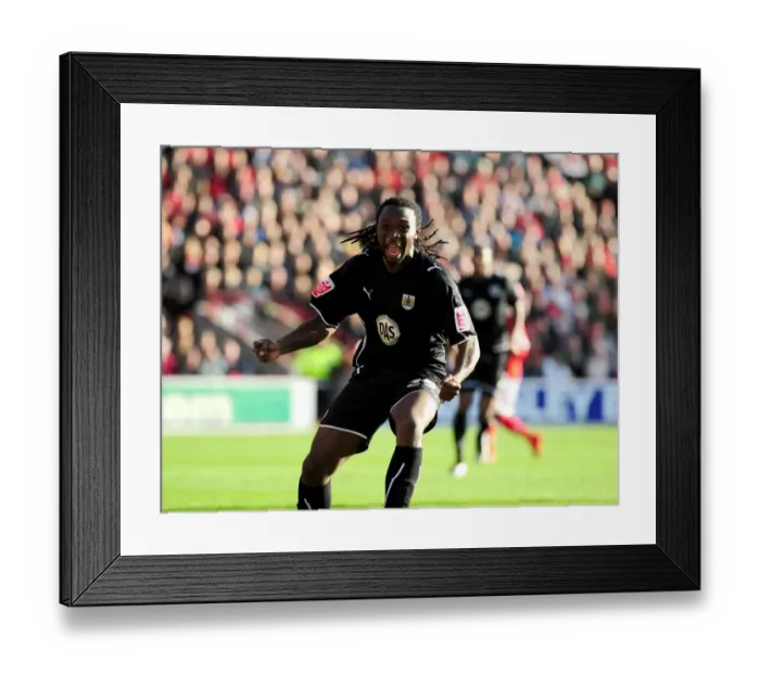 Framed Print : Evander Sno's Double Debut Drama: The Game-Winning Double Strike - Barnsley vs. Bristol City