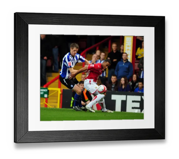 Framed Print : A Football Showdown: Bristol City vs Sheffield Wednesday - Season 09-10