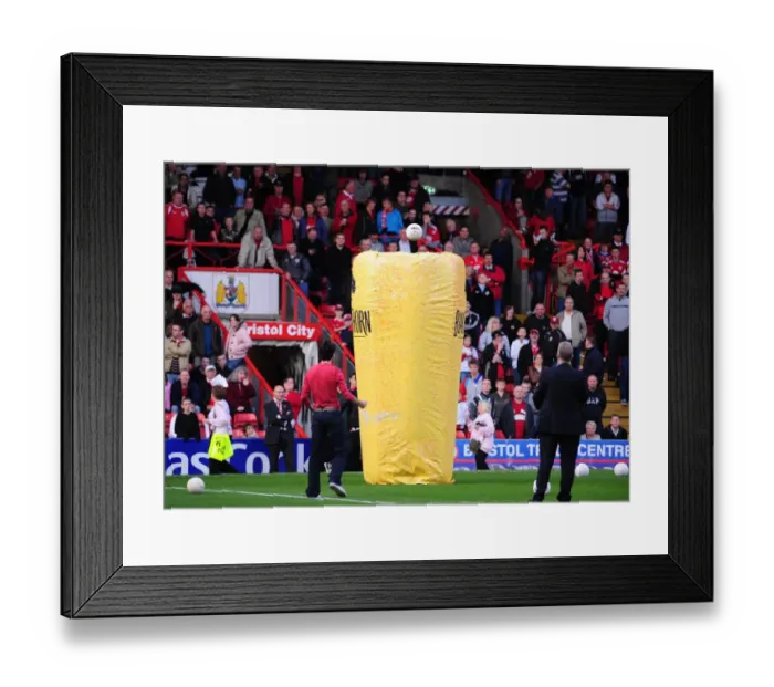 Framed Print : Bristol City vs Sheffield Wednesday: A Thrilling Football Showdown (Season 09-10)