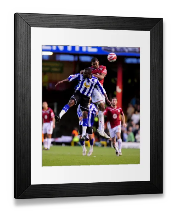 Framed Print : Season 9-10 Football Showdown: A Thrilling Battle - Bristol City vs Sheffield Wednesday Framed Print : Season 9-10 Football Showdown: A Thrilling Battle - Bristol City vs Sheffield Wednesday