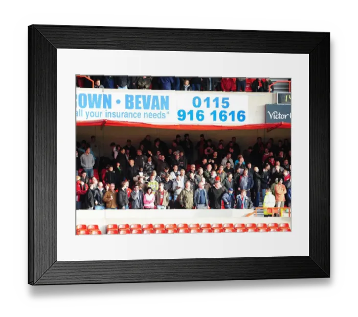 Framed Print : Passionate Bristol City Fans in Full Force at Nottingham Forest Match Framed Print : Passionate Bristol City Fans in Full Force at Nottingham Forest Match