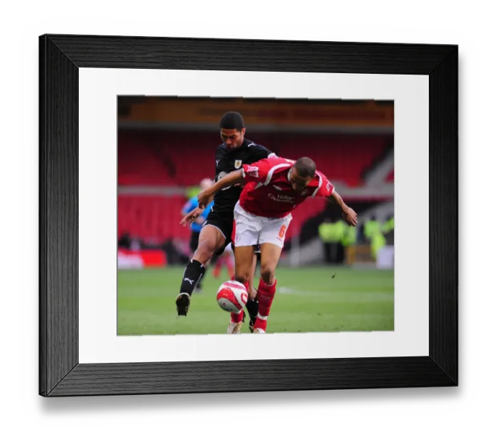 Framed Print : Saborio and Wilson: A Clash of Football Stars (Nottingham Forest vs. Bristol City) Framed Print : Saborio and Wilson: A Clash of Football Stars (Nottingham Forest vs. Bristol City)