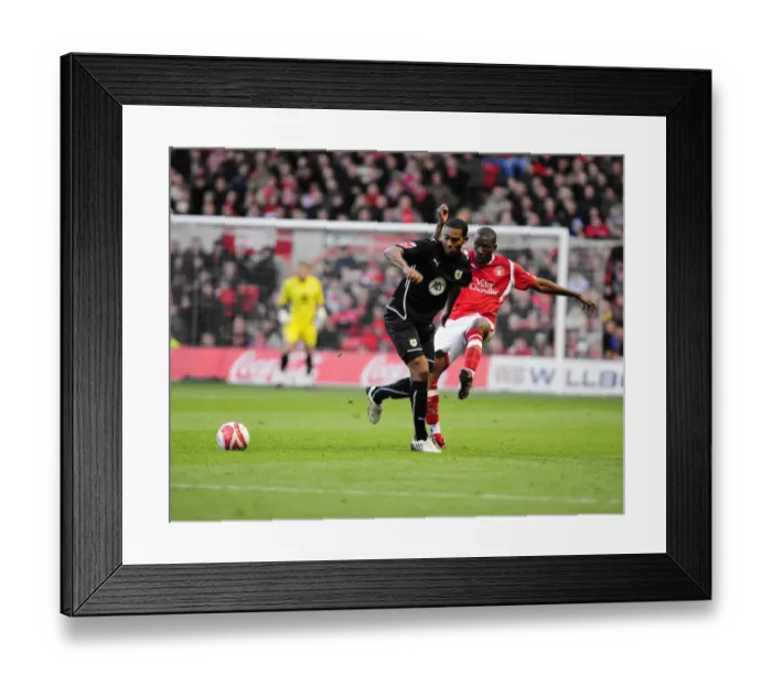Framed Print : A Football Rivalry: Moussi vs. Elliott - Nottingham Forest vs. Bristol City