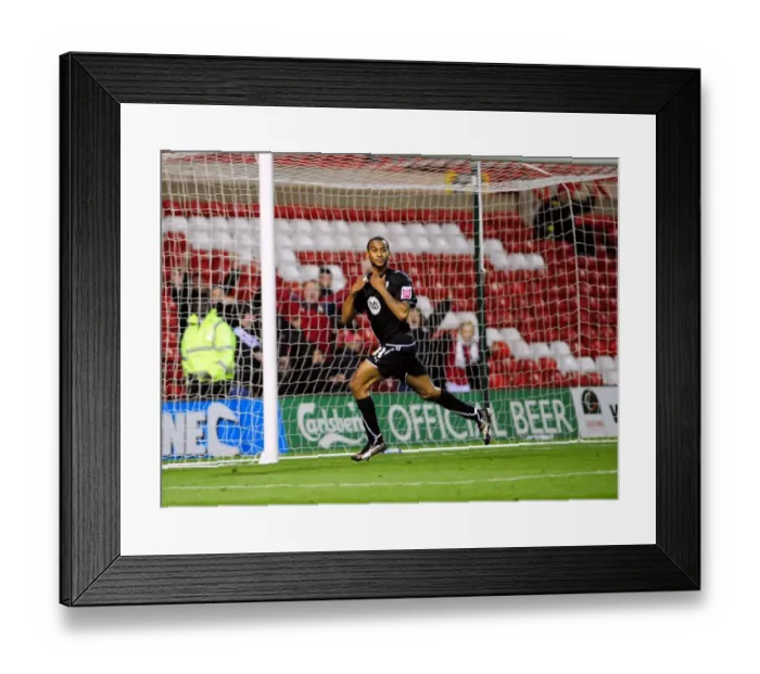 Framed Print : Danny Haynes Dramatic Late Equaliser: Nottingham Forest vs. Bristol City