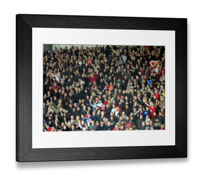 Framed Print : Bristol City Fans Framed Print : Bristol City Fans
