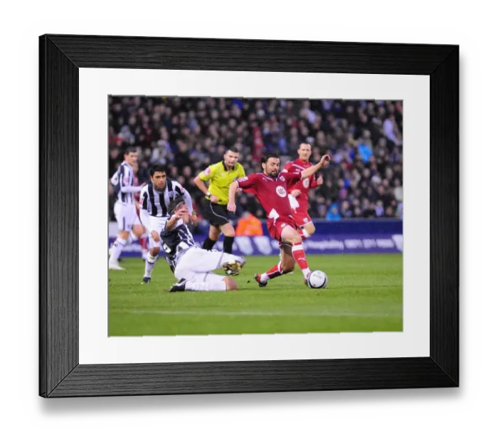 Framed Print : The Championship Showdown: West Brom vs. Bristol City - A Football Rivalry (Season 09-10)