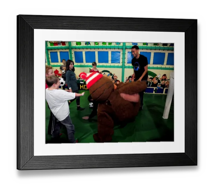 Framed Print : Bristol City First Team: 2009-10 Holiday Cheer at Jump - City Redz Christmas Party