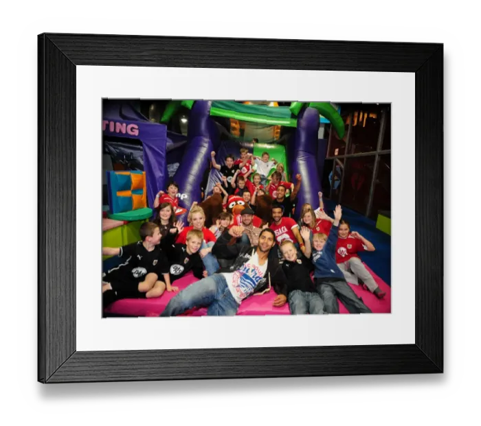 Framed Print : Bristol City First Team: 09-10 Holiday Cheer at Jump - City Redz Christmas Party