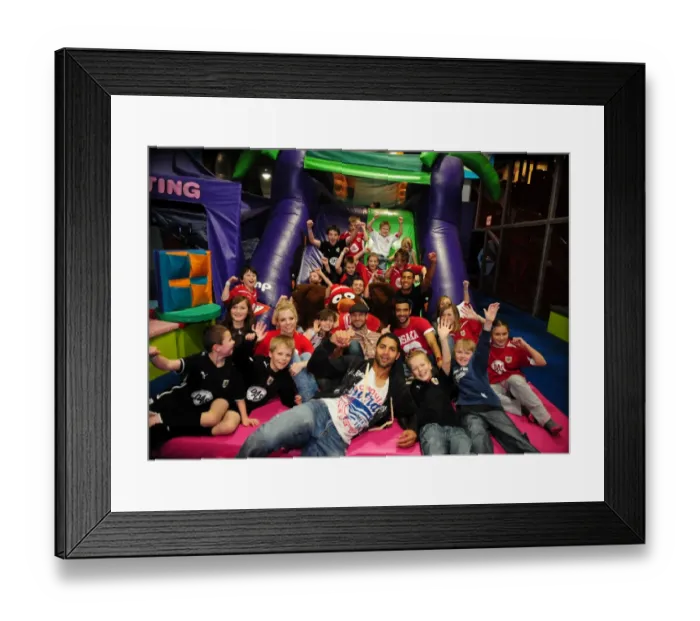 Framed Print : Bristol City First Team's Jolly Night Out: City Redz Christmas Party at Jump (09-10)