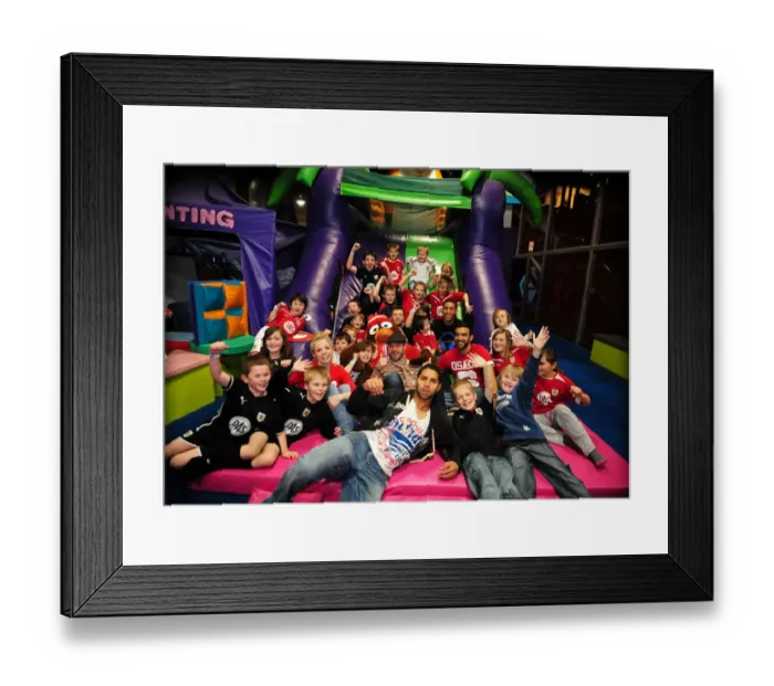 Framed Print : Bristol City First Team: Holiday Cheer at Jump (Season 09-10)