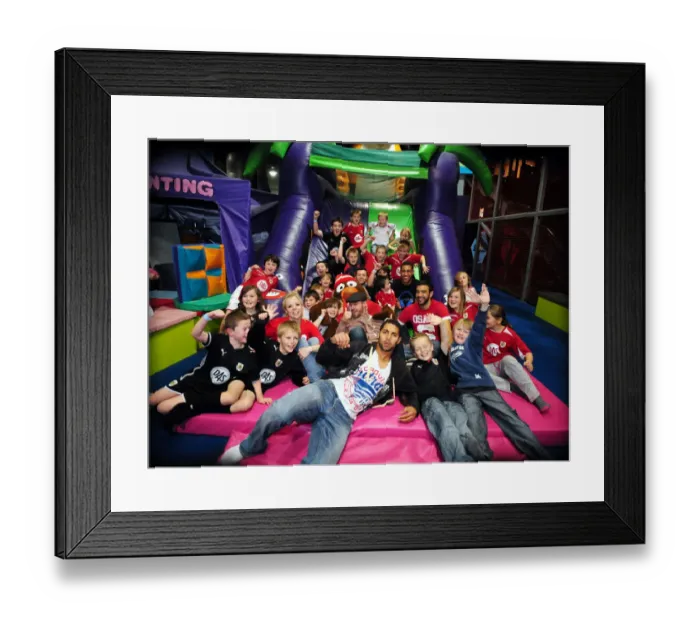 Framed Print : Bristol City First Team's Jolly Holiday: City Redz Christmas Party at Jump (Season 09-10)