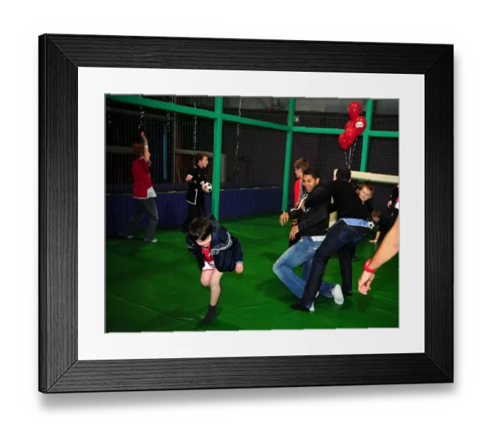 Framed Print : Bristol City First Team: Celebrating the Holidays at Jump - 09-10 Season