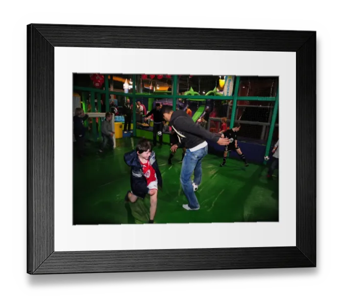 Framed Print : Bristol City First Team's Fun-Filled Christmas Party at Jump, Season 09-10