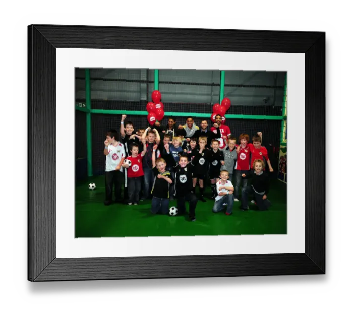 Framed Print : Bristol City First Team: 09-10 Season's Jumping Christmas Party at Jump