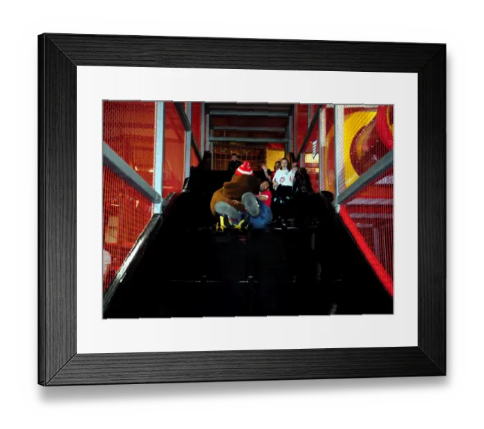 Framed Print : A Jumping Good Time with Bristol City First Team: City Redz Christmas Party 2009-10