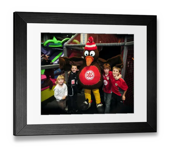 Framed Print : Bristol City First Team: Season 09-10 Holiday Cheer at Jump - City Redz Christmas Party