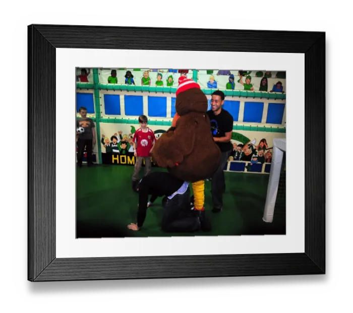 Framed Print : Bristol City First Team: Holiday Cheer at Jump (Season 09-10)