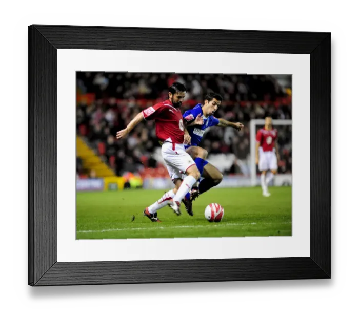 Framed Print : Bristol City vs Ipswich Town: A Football Showdown (Season 09-10)