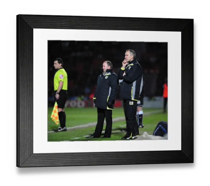 Framed Print : Bristol City vs Doncaster Rovers: A Football Showdown from the 09-10 Season