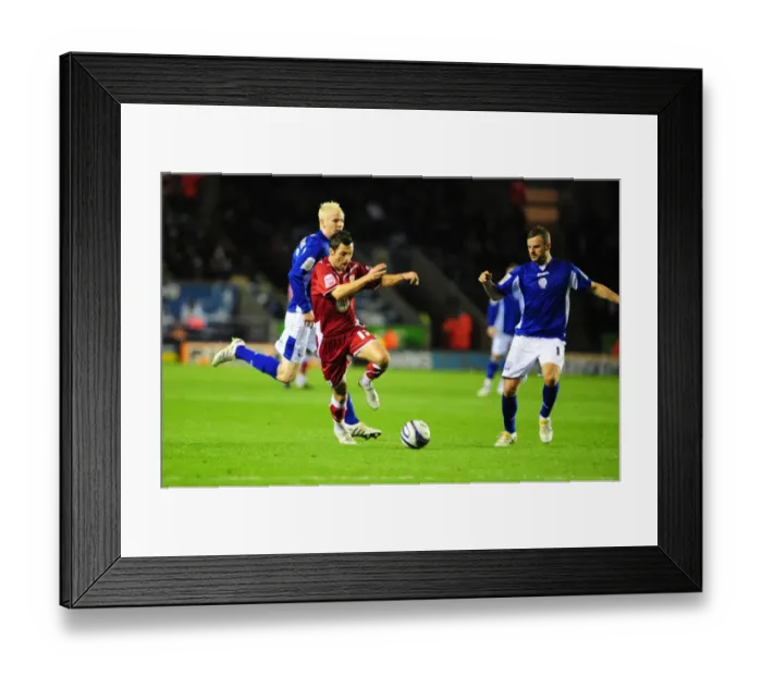 Framed Print : Clash of the First Teams: Leicester City vs. Bristol City - Season 09-10 Framed Print : Clash of the First Teams: Leicester City vs. Bristol City - Season 09-10