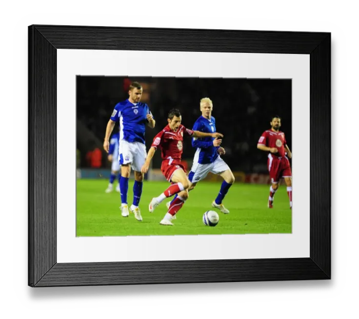 Framed Print : Battle of the Fields: Leicester City vs. Bristol City - Season 09-10