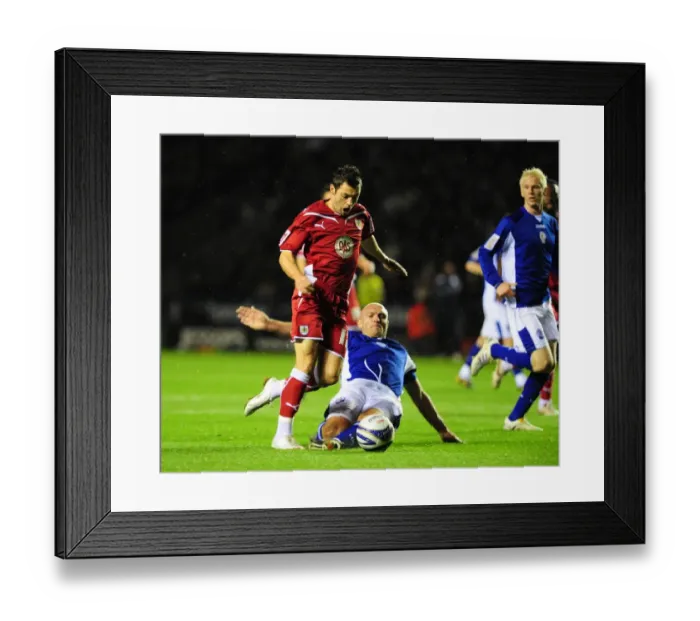 Framed Print : Clash of Champions: Leicester City vs. Bristol City - Season 09-10