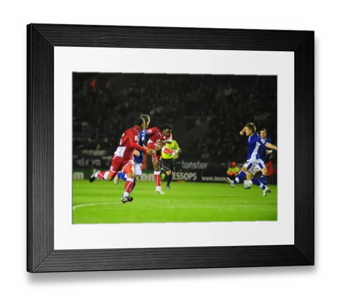 Framed Print : Clash of Titans: Leicester City vs. Bristol City - Season 09-10 Framed Print : Clash of Titans: Leicester City vs. Bristol City - Season 09-10