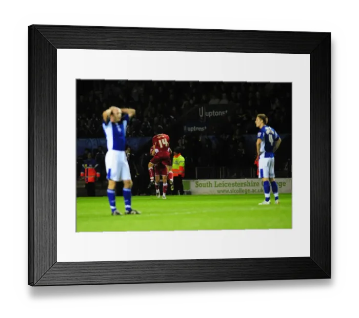 Framed Print : Bristol City vs. Leicester City: A Football Rivalry - Season 09-10