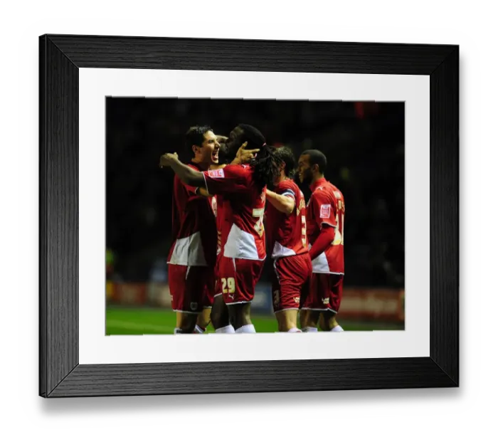 Framed Print : Bristol City vs. Leicester City: A Football Rivalry - Season 09-10 Framed Print : Bristol City vs. Leicester City: A Football Rivalry - Season 09-10