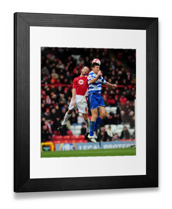Framed Print : Bristol City vs Reading: A Football Rivalry from the 09-10 Season